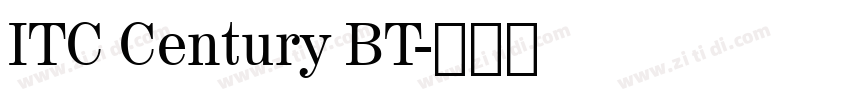 ITC Century BT字体转换